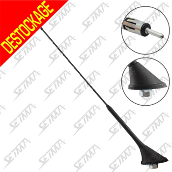 ANTENNE DE TOIT A PERCER - AMPLIFIEE  /  FIBRE DE VERRE
