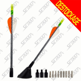 BRIN D'ANTENNE TYPE FLECHE / L:23 CM - FIBRE DE CARBONNE