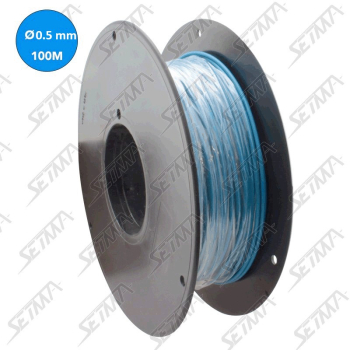BOBINE DE CABLE UNIPOLAIRE - BLEU - DIAMETRE 0.5 MM2 X 100 M - ECE R118 T2 ISO 6722-1 DIN 72551/6
