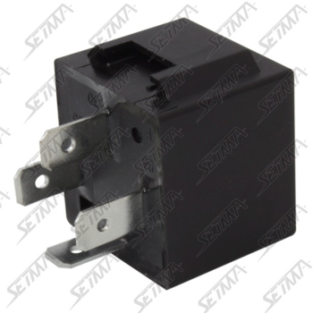 RELAIS SIMPLE 1RT - 12 V - 40 AMP - 4 CONTACTS -  BOBINE POLARISEE