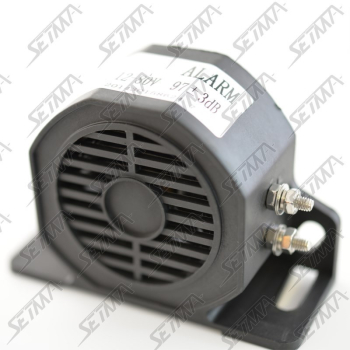 BRUITEUR / ALARME DE RECUL - 87 DB - 12V-80V - FIXATIONS LATERALES PAR 2 VIS