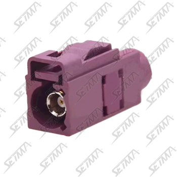 CONNECTEUR FAKRA FEMELLE BORDEAUX - D - RG58 / RG223 - A SERTIR