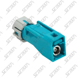 CONNECTEUR FAKRA FEMELLE WATERPROOF VERT D'EAU - Z - RG-174 / RG-316 - A SERTIR
