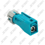 CONNECTEUR FAKRA FEMELLE WATERPROOF VERT D'EAU - Z - RG-174 / RG-316 - A SERTIR