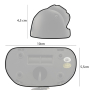 CAMERA DE RECUL AVEC 2 LEDS IP68 150°