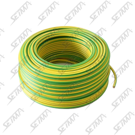 CABLE UNIPOLAIRE 2.5MM2 JAUNE/VERT 50M R118