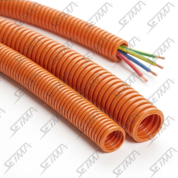 GAINE ANNELEE FENDUE PP SOUPLE DIAM INT: 11.4MM EXT:15MM 100M ORANGE