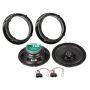 KIT SUPPORT HP POUR VW HAUT-PARLEURS 2 VOIES 100W +SUPPORTS+CÂBLES