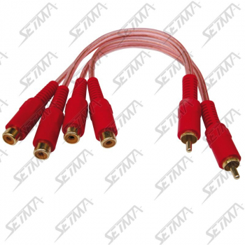 CABLE RCA RCA - 1 MALE 2 FEMELLES